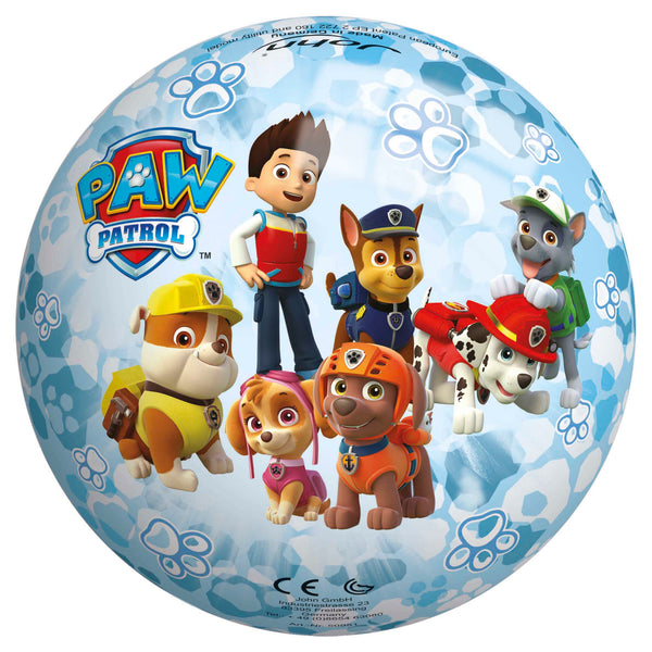 Paw Patrol -pallo 13 cm – värikäs vinyylipallo lasten ulkoleikkeihin