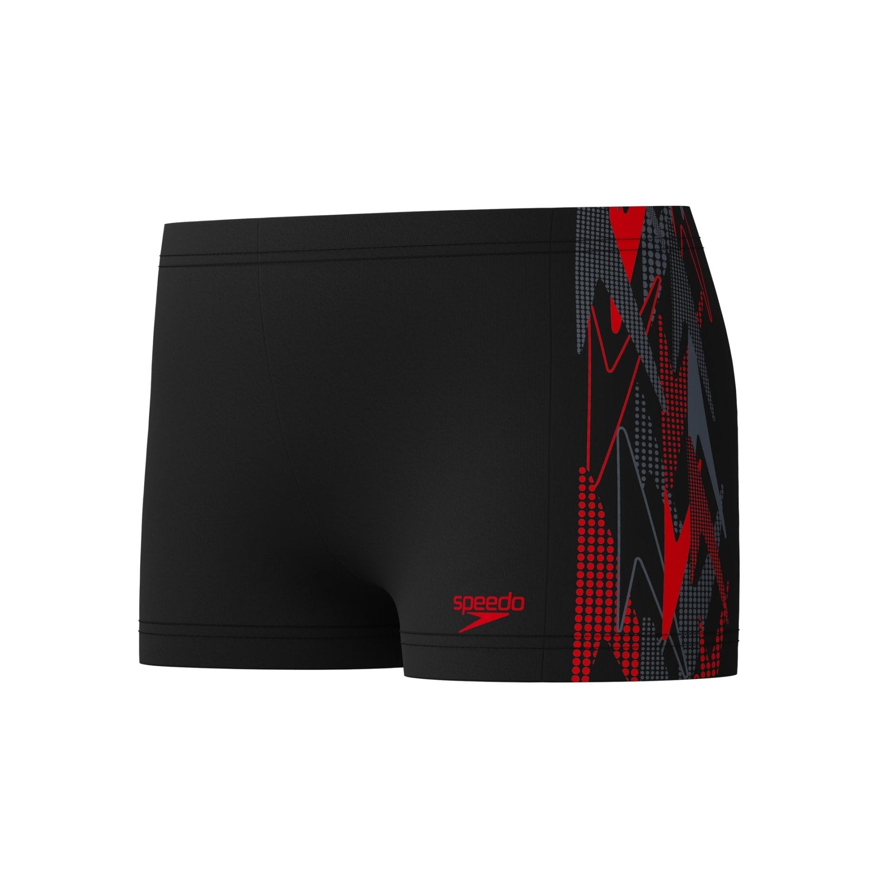 Placement Aquashort Poikien Uimahousut, musta - punainenSpeedo