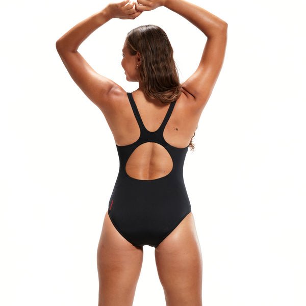 Placement Muscleback naisten uimapuku musta - sinipunainenSpeedo