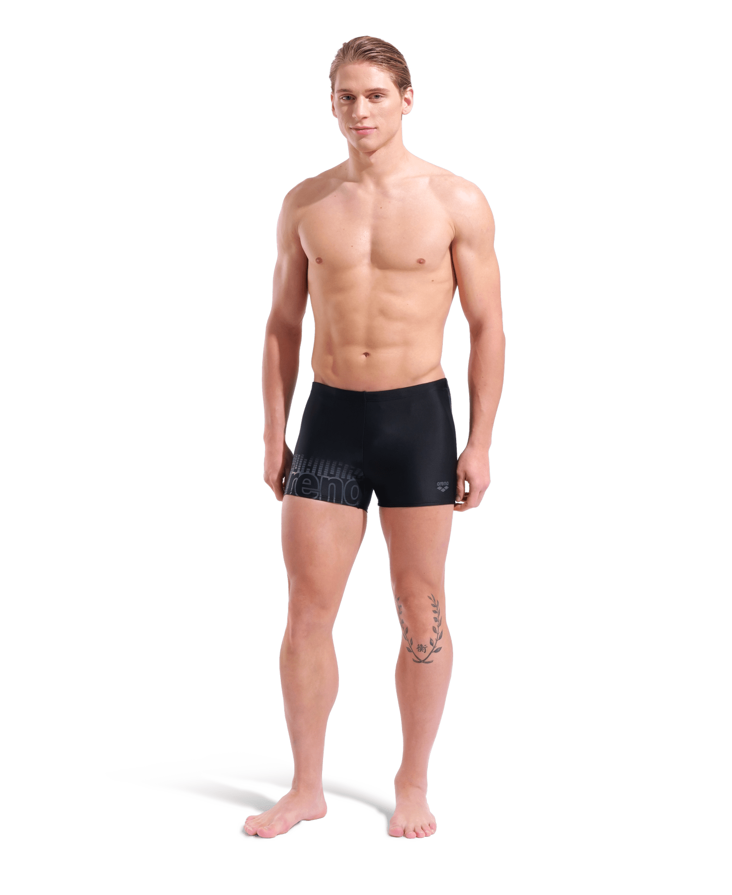Playful Swim Short miesten uimashortsit, mustaArena