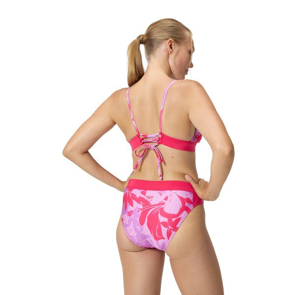 Printed Banded Triangle 2 Pc naisten bikinit, pinkki - Speedo