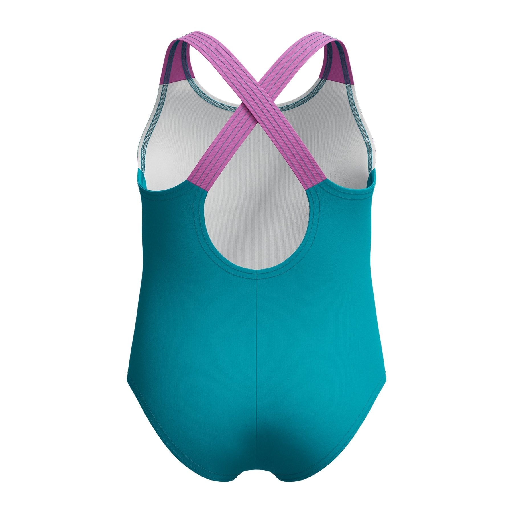 Printed Crossback tyttöjen uimapuku, turkoosi - violettiSpeedo