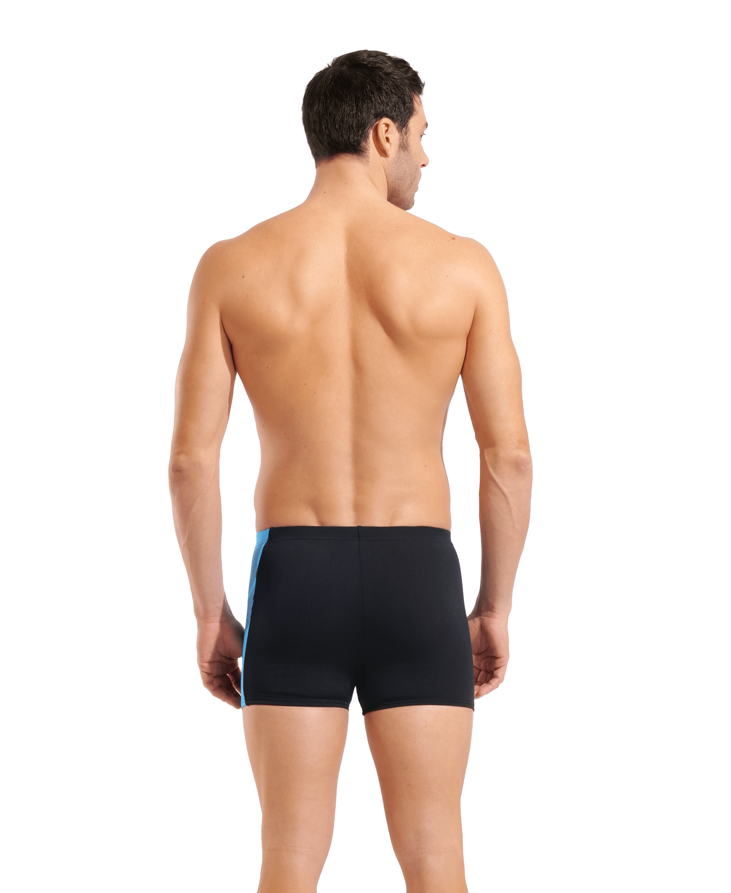 Printed Splice Swim Short miesten uimahousut, musta-turkoosiArena