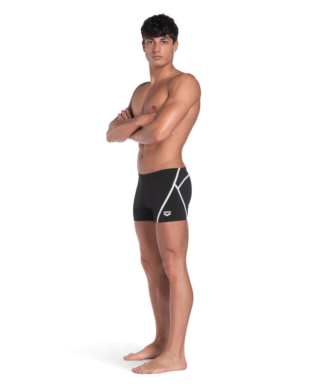 ProFile Swim Short miesten uimahousut, musta - valkoinenArena