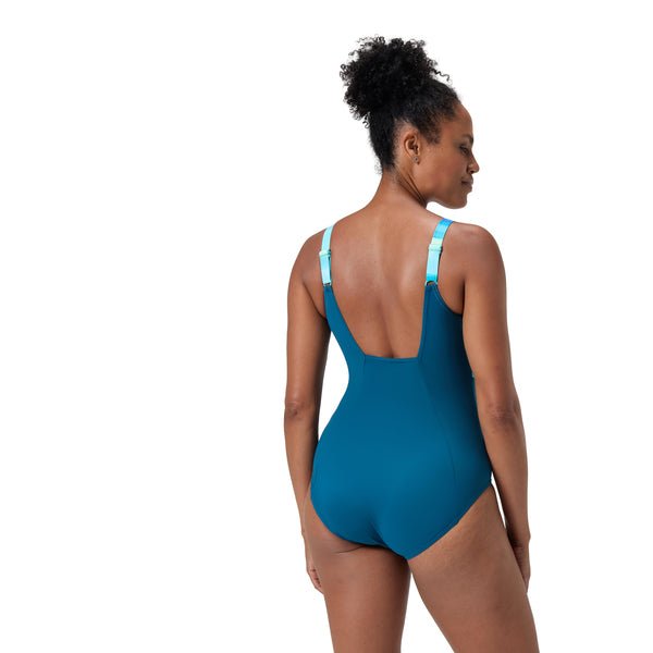 Shaping ContourEclipse Printed naisten uimapuku, sininen - Speedo