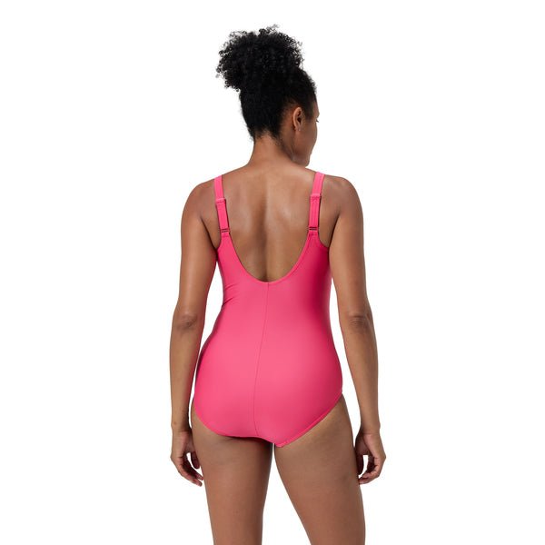 Shaping Cross Knot 1 Piece naisten uimapuku, pinkki - Speedo