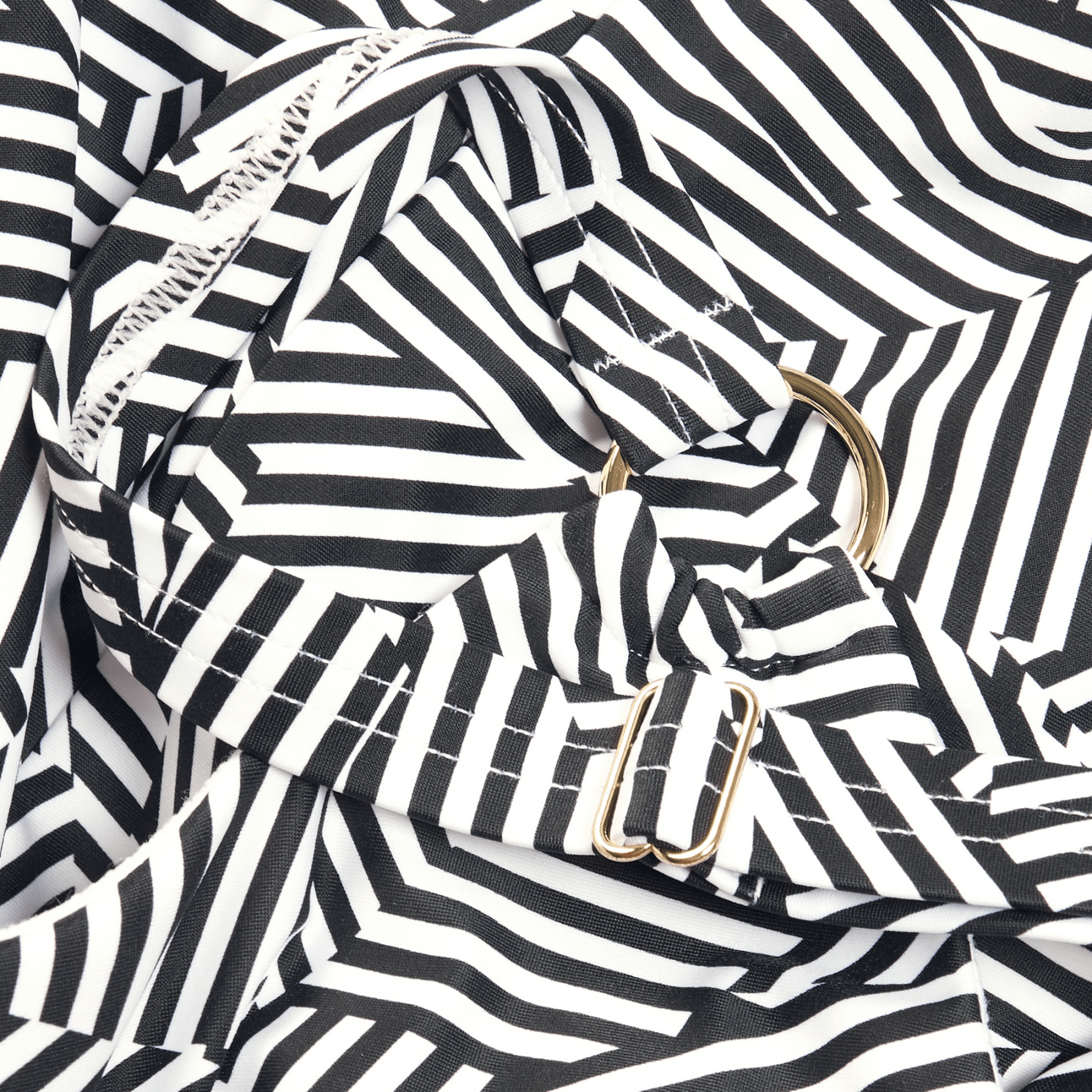 Shaping Printed Asymmetric naisten uimapuku, musta - valkoinenSpeedo