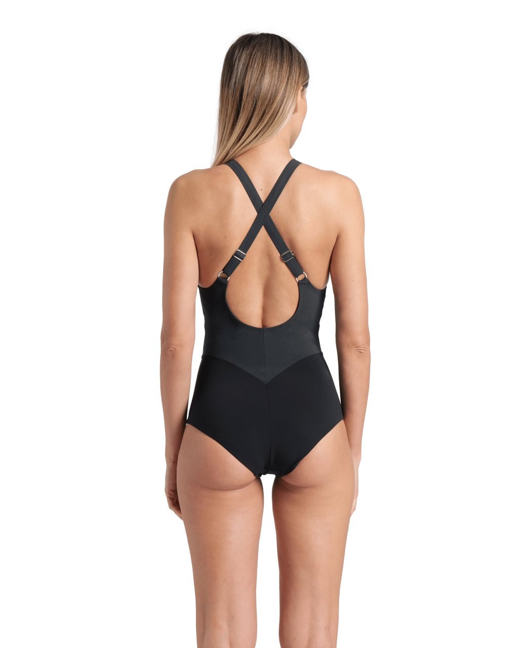 BACK CROSS SWIMSUIT Rainbow Cross-Back Swimsuit-College Navy