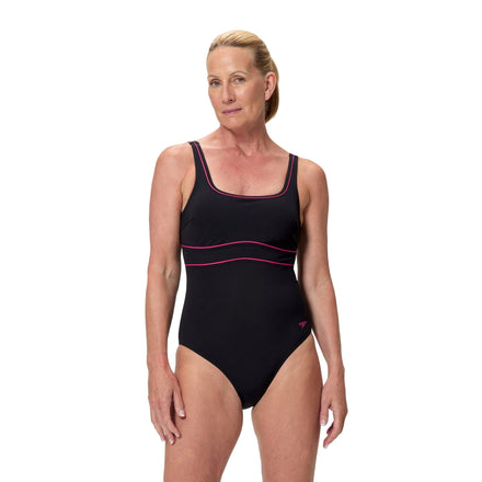 Solid Contour Eclipse naisten uimapuku, musta - punainenSpeedo