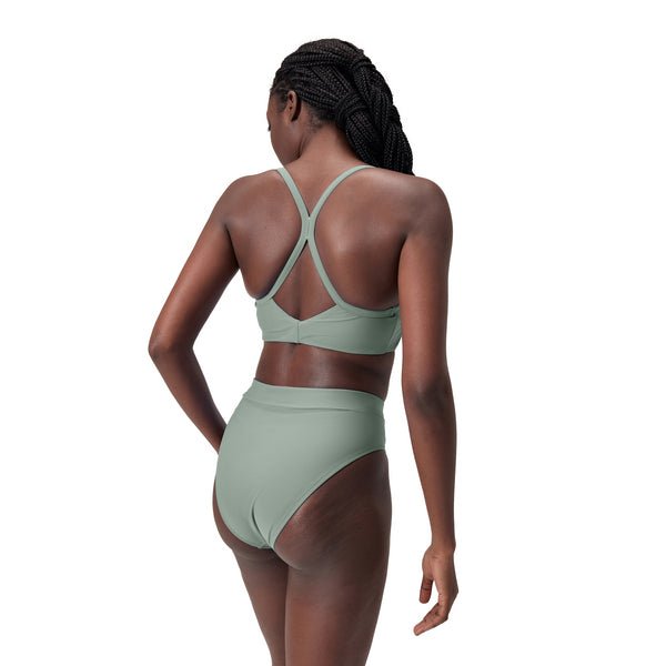Solid Hi Waist naisten bikini alaosa, vihreäSpeedo