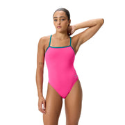 Solid Tri Back naisten uimapuku, pinkki - sininenSpeedo