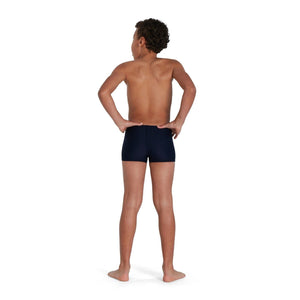 Medley Logo Aquashort JR boys swim trunks, dark blue-green