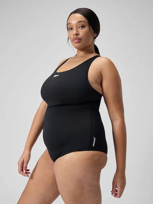 Speedo Eco Endurance+ Medalist naisten plus size uimapuku musta – kloorinkestävä ja nopeasti kuivuva