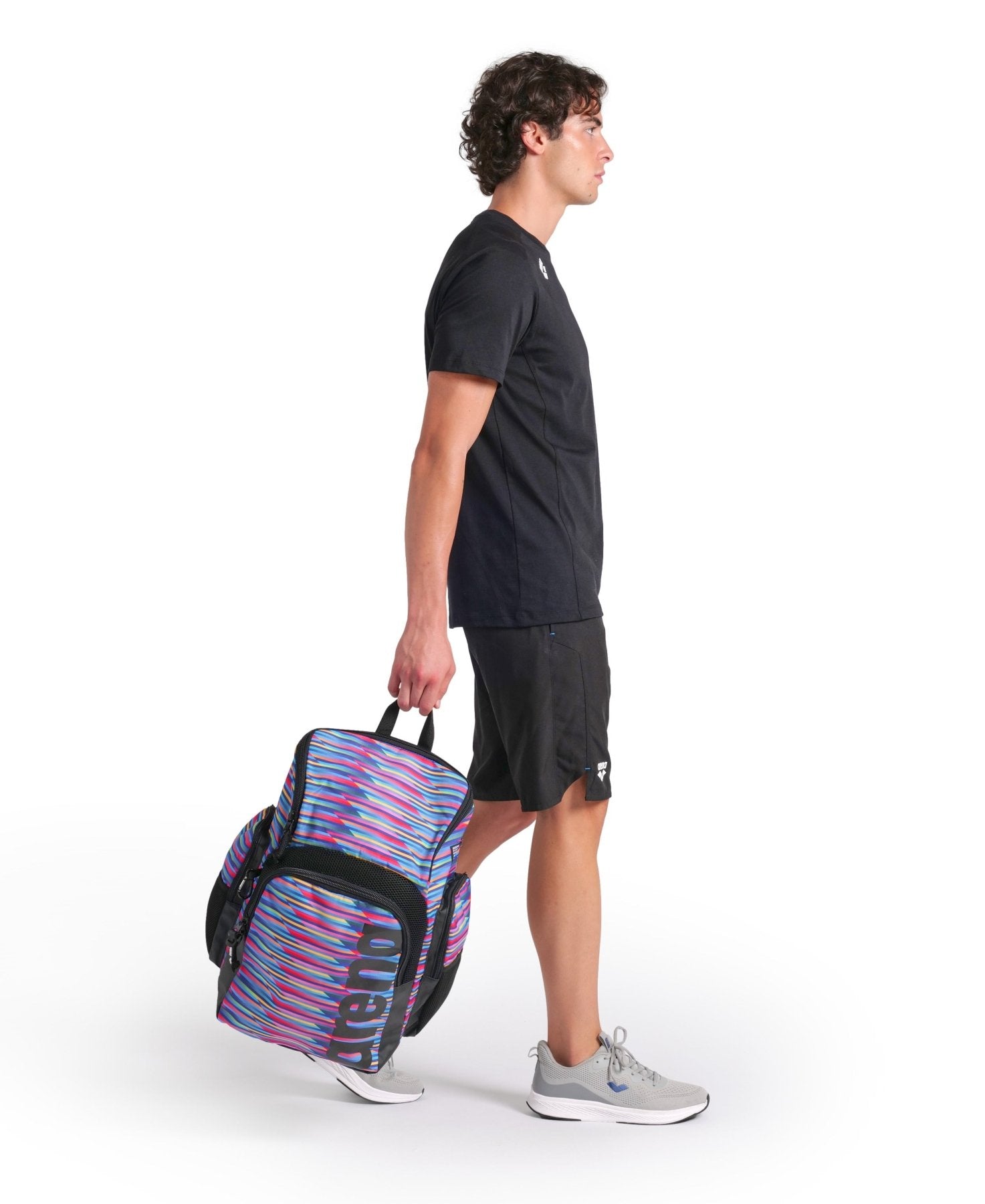 Spiky III Backpack 35 reppu, Allover Racing Stripes - Arena