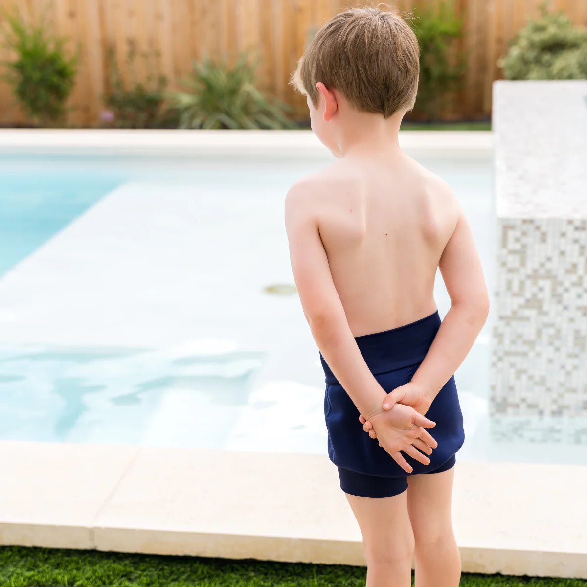 Splash Shorts Child lasten uimahousut inkontinenssisuojalla, navySplashy