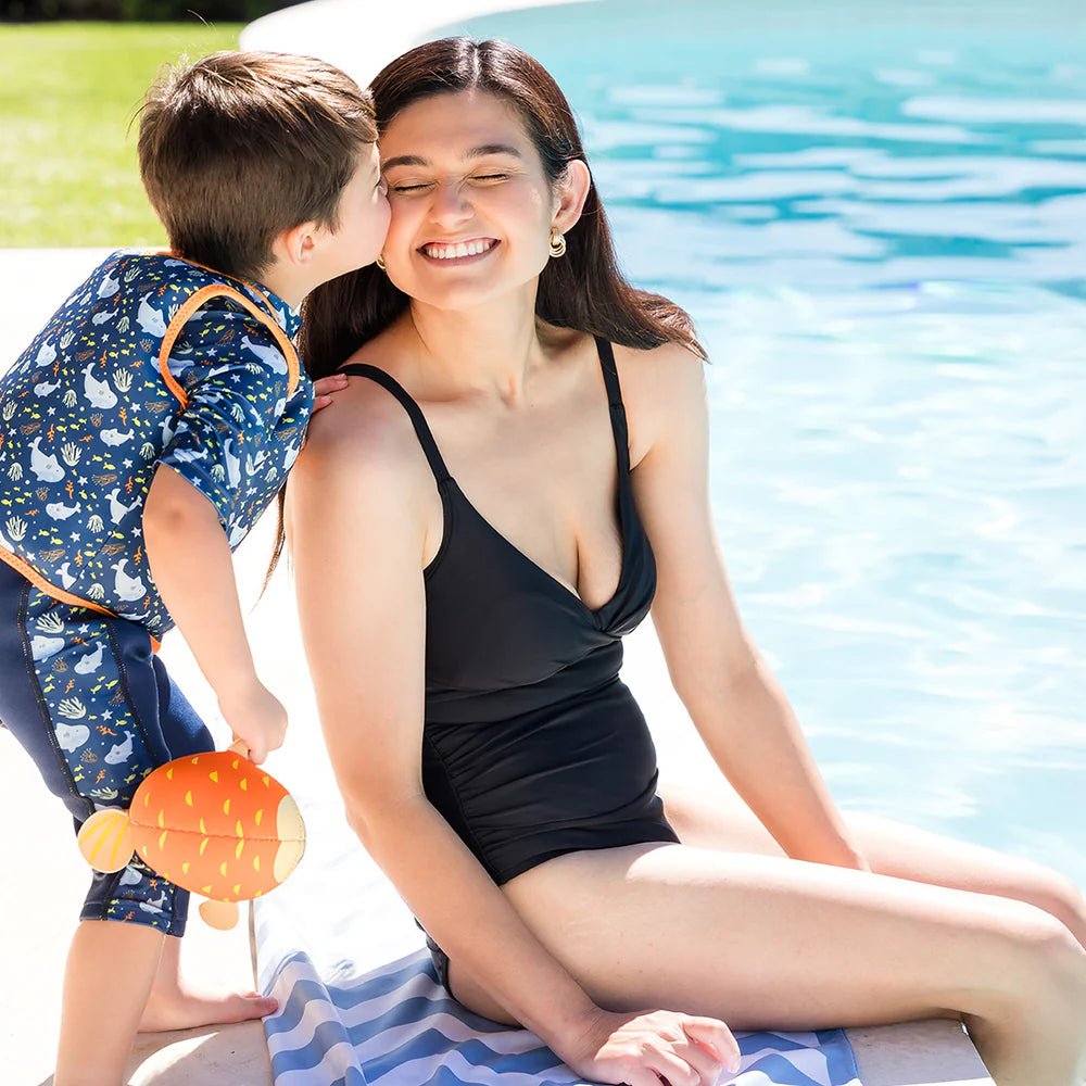 Splash Tummy Control naisten uimapuku, mustaSplash About