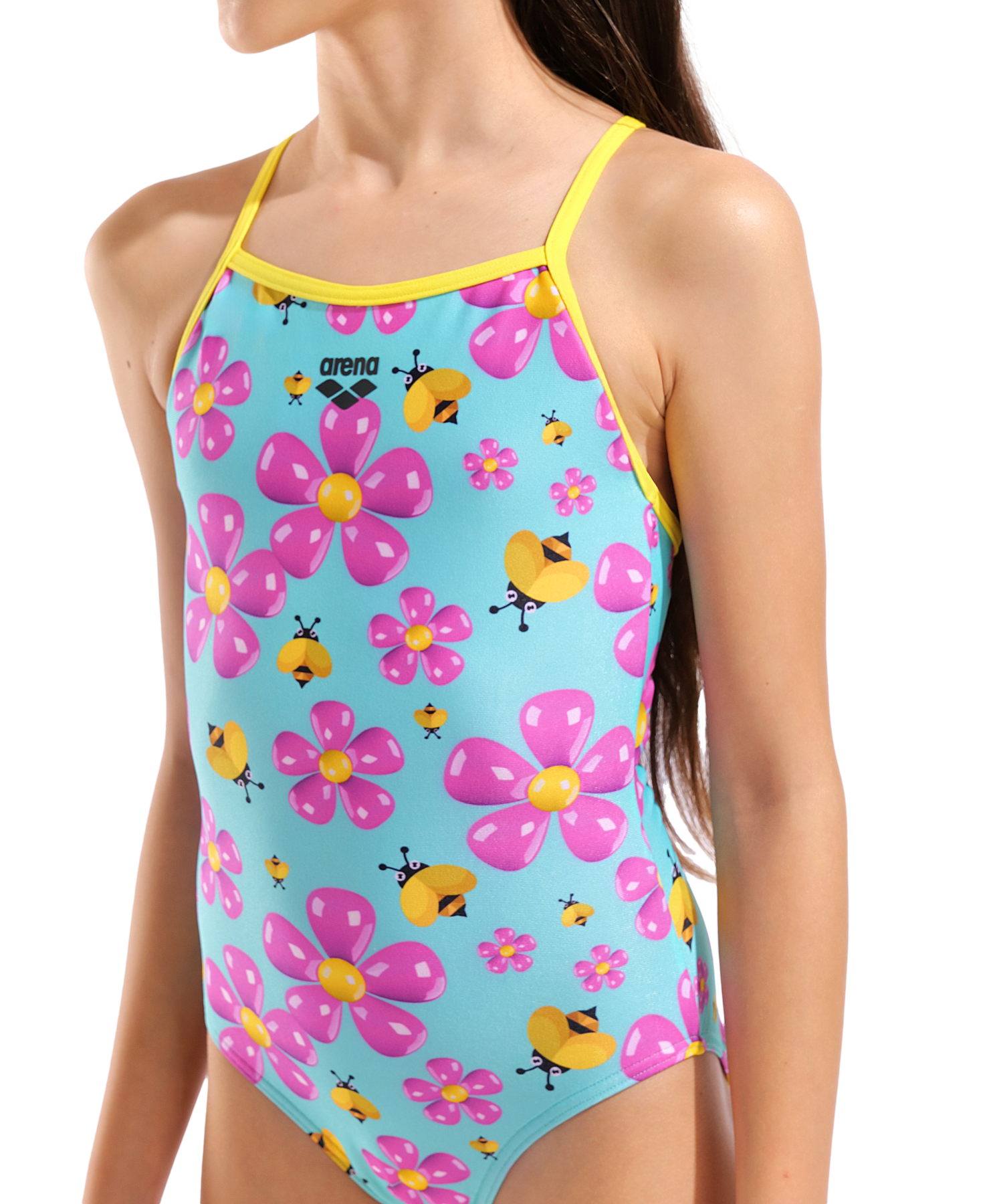 Spring Lightdrop Back Tyttöjen Uimapuku, Turkoosi - VärikäsArena