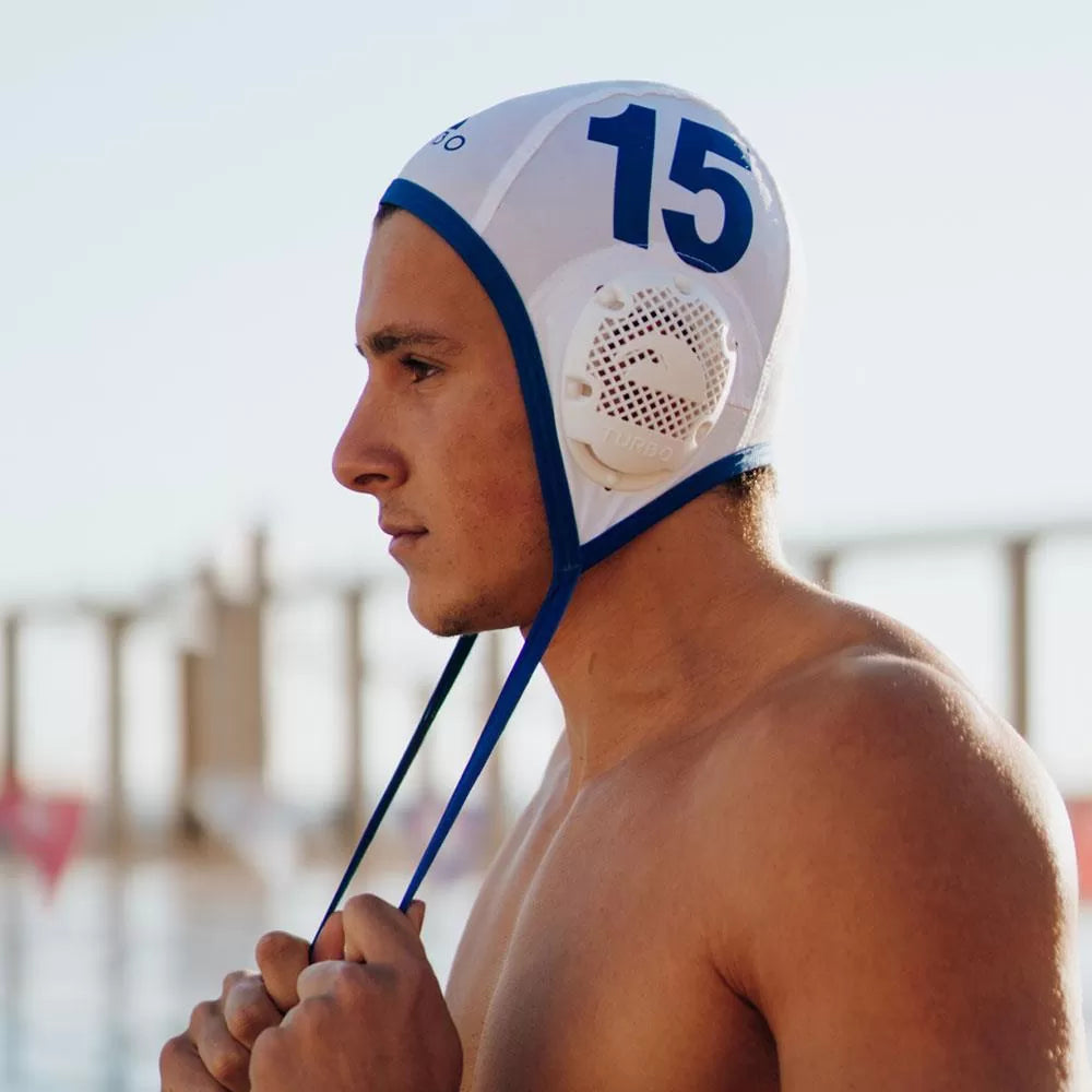 Waterpolo Cap Classic vesipallohattu omalla numerolla 1 kpl