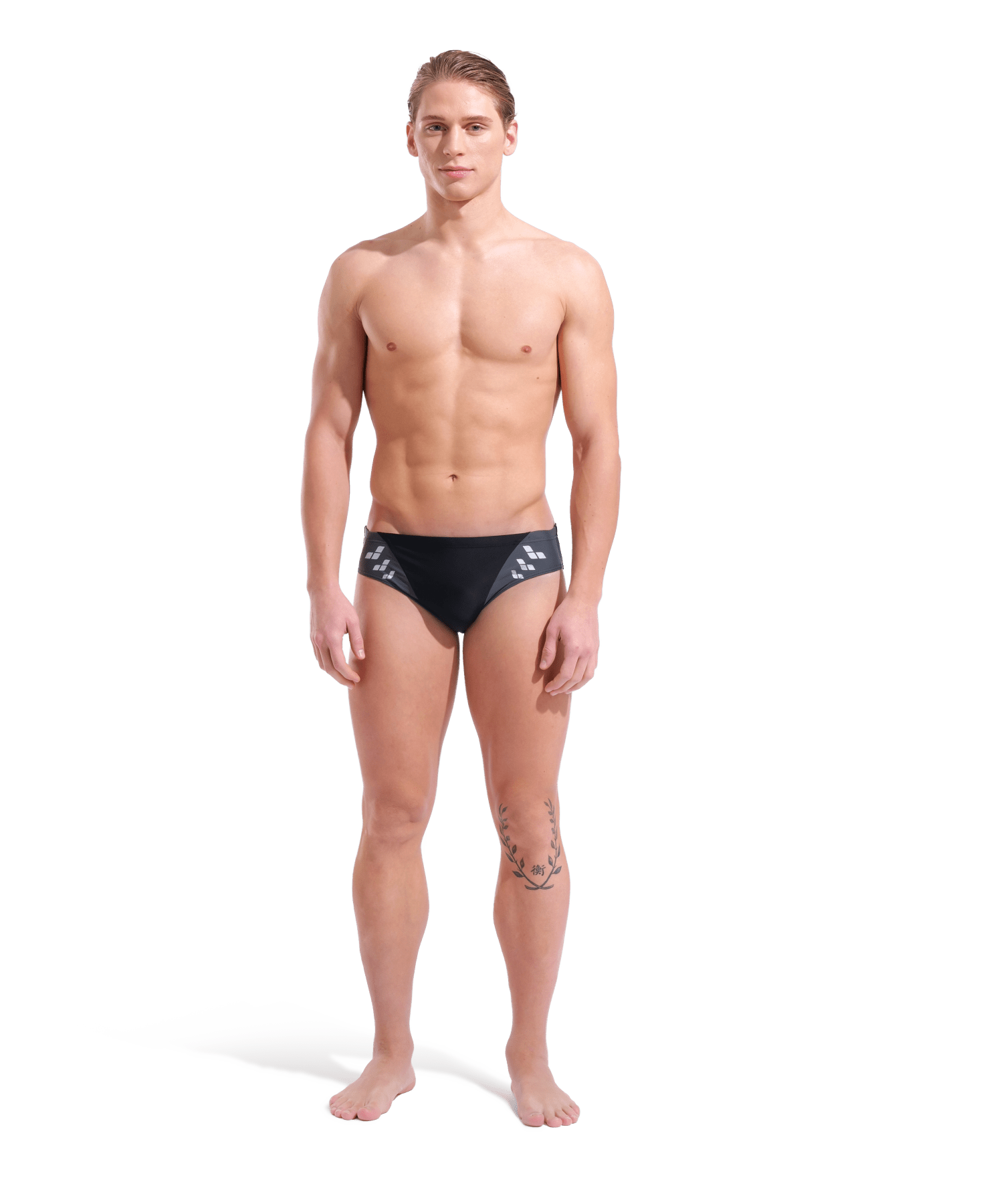 Steplogo Swim Briefs miesen uimahousut, mustaArena