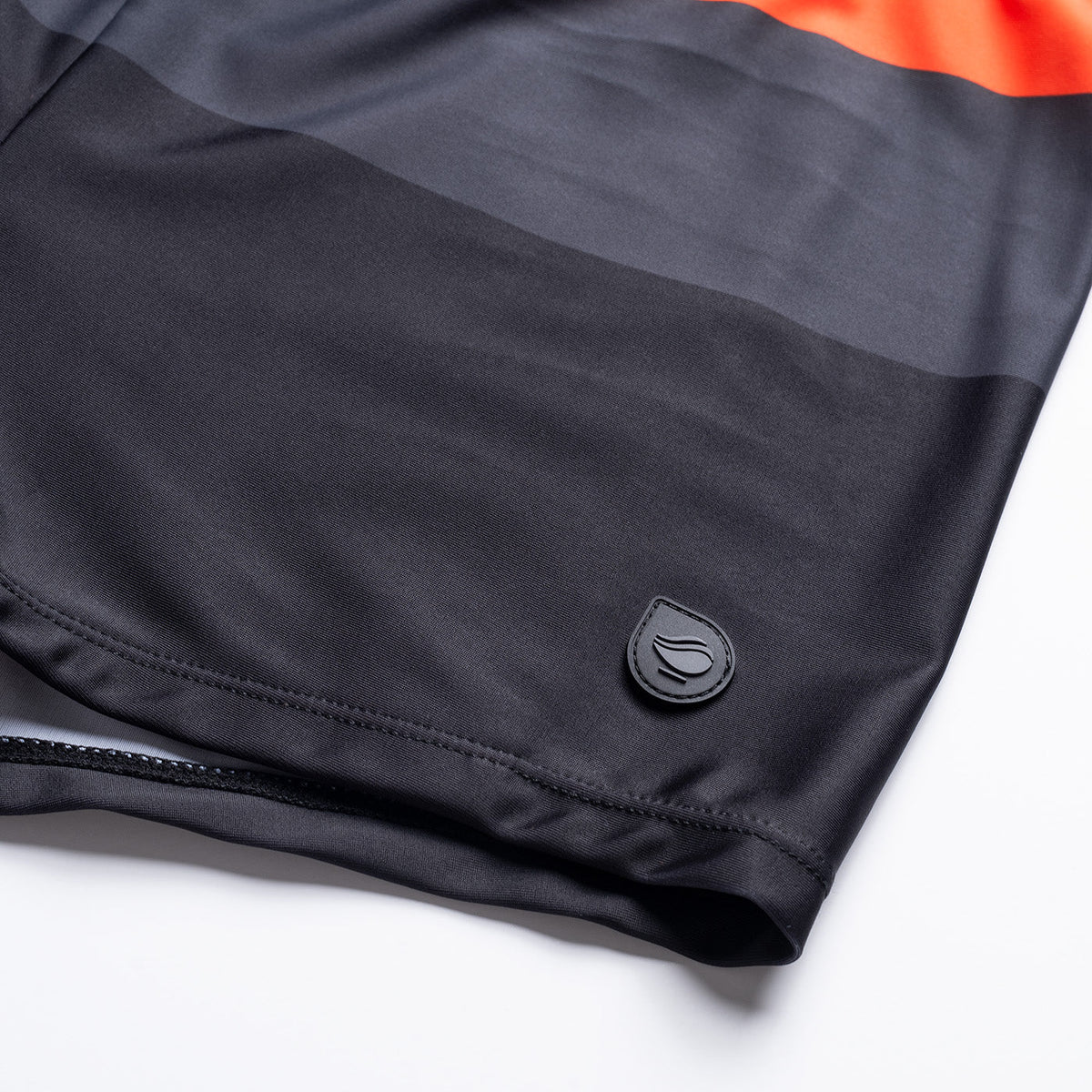 Stripe miesten boxer-uimahousut, ruoste-tummanharmaa-musta