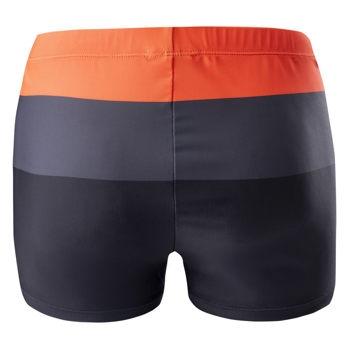 Stripe miesten boxer-uimahousut, ruoste-tummanharmaa-musta