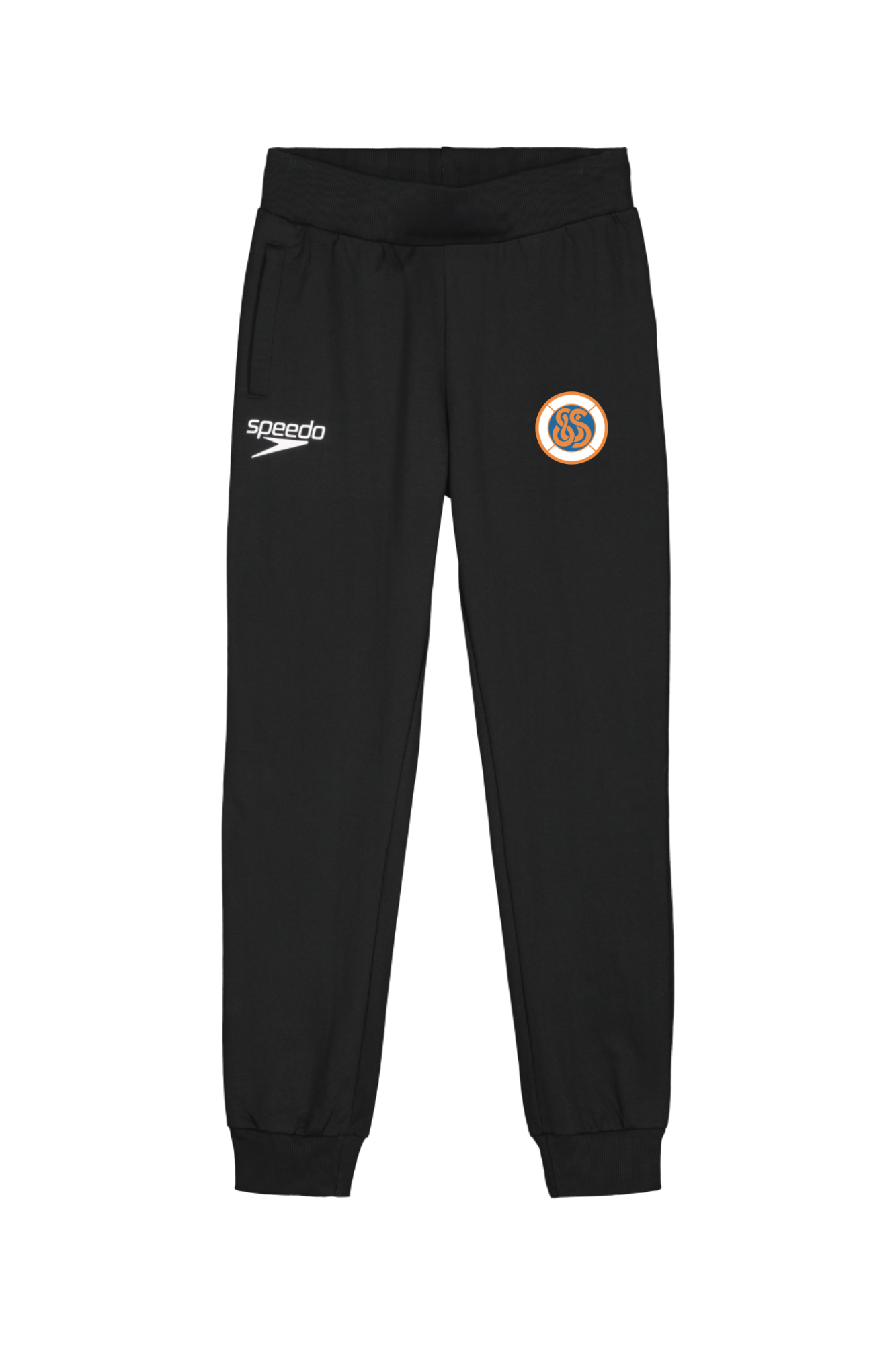 Miesten Sweat Pants kollegehousut, musta - Savonlinnan uimaseura