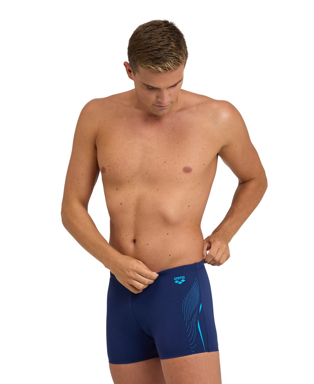 Swim Short Graphic miesten uimahousut, tummansininenArena