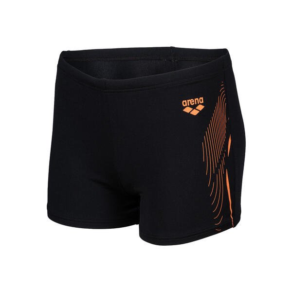 Swim Short Graphic poikien uimahousut, musta - oranssiArena