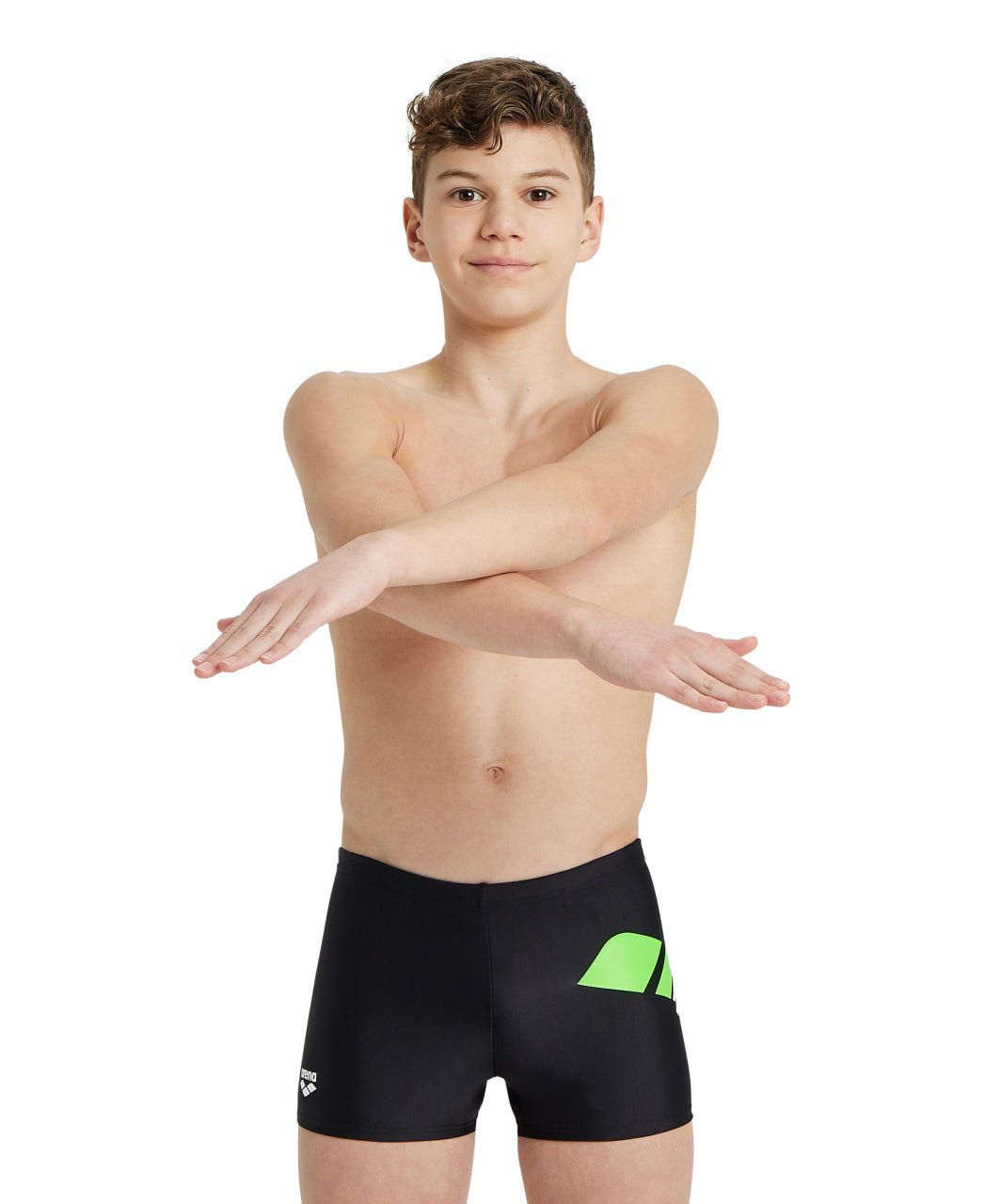 Swim Short Logo poikien uimahousut, musta - lasten uimahousutArena