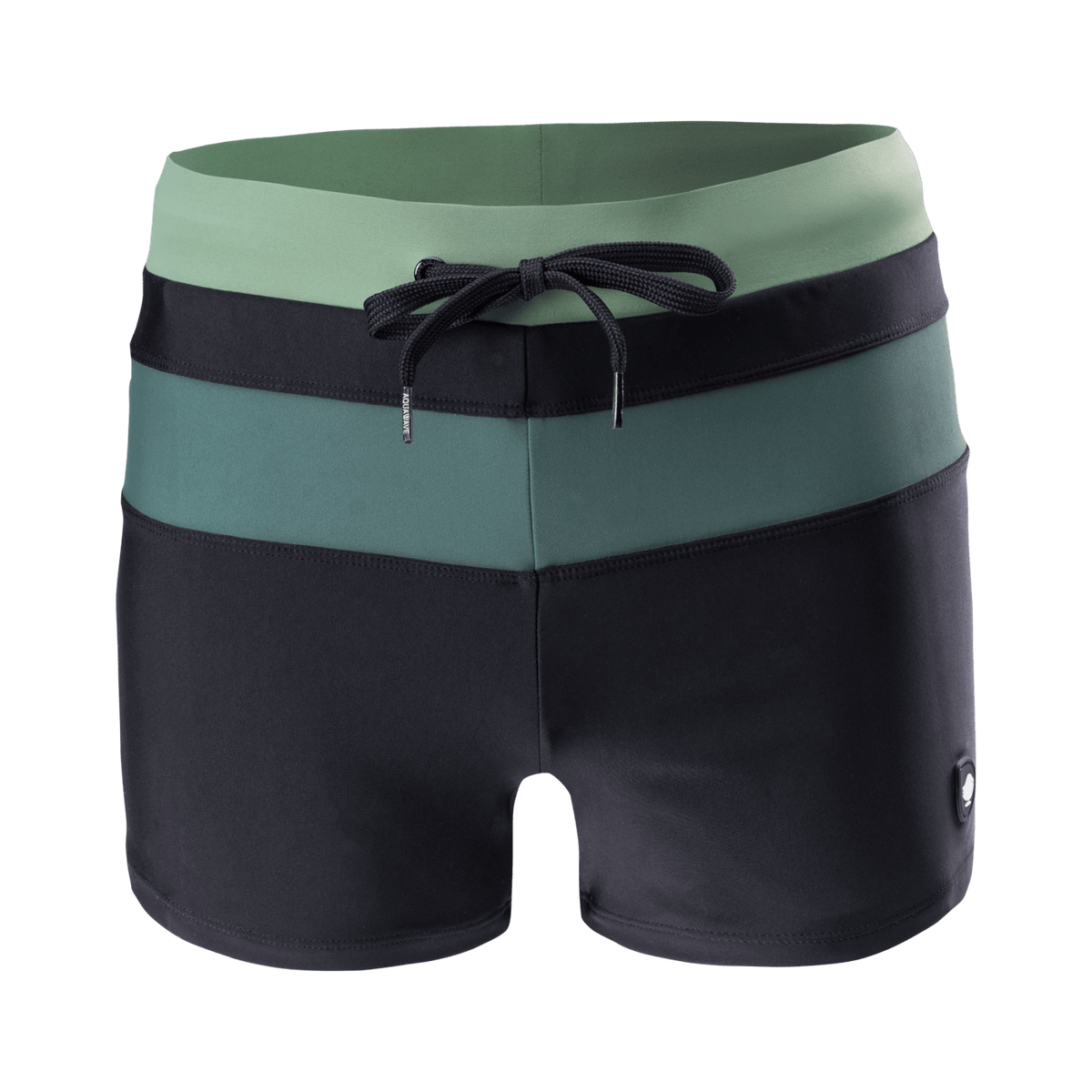 Tahu miesten boxer-uimahousut, musta-vihreä