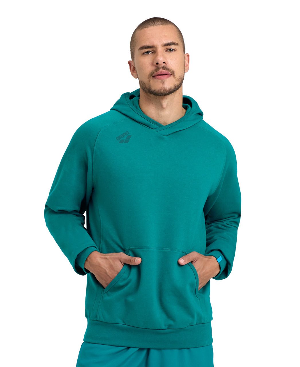 Team Hooded Sweat Panel unisex huppari, tummanvihreäArena