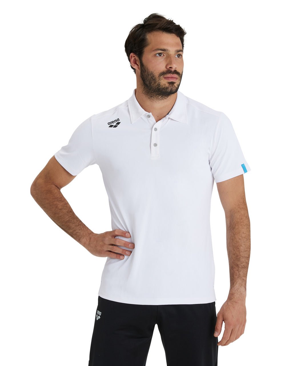 Team Poloshirt Solid paita, valkoinenArena