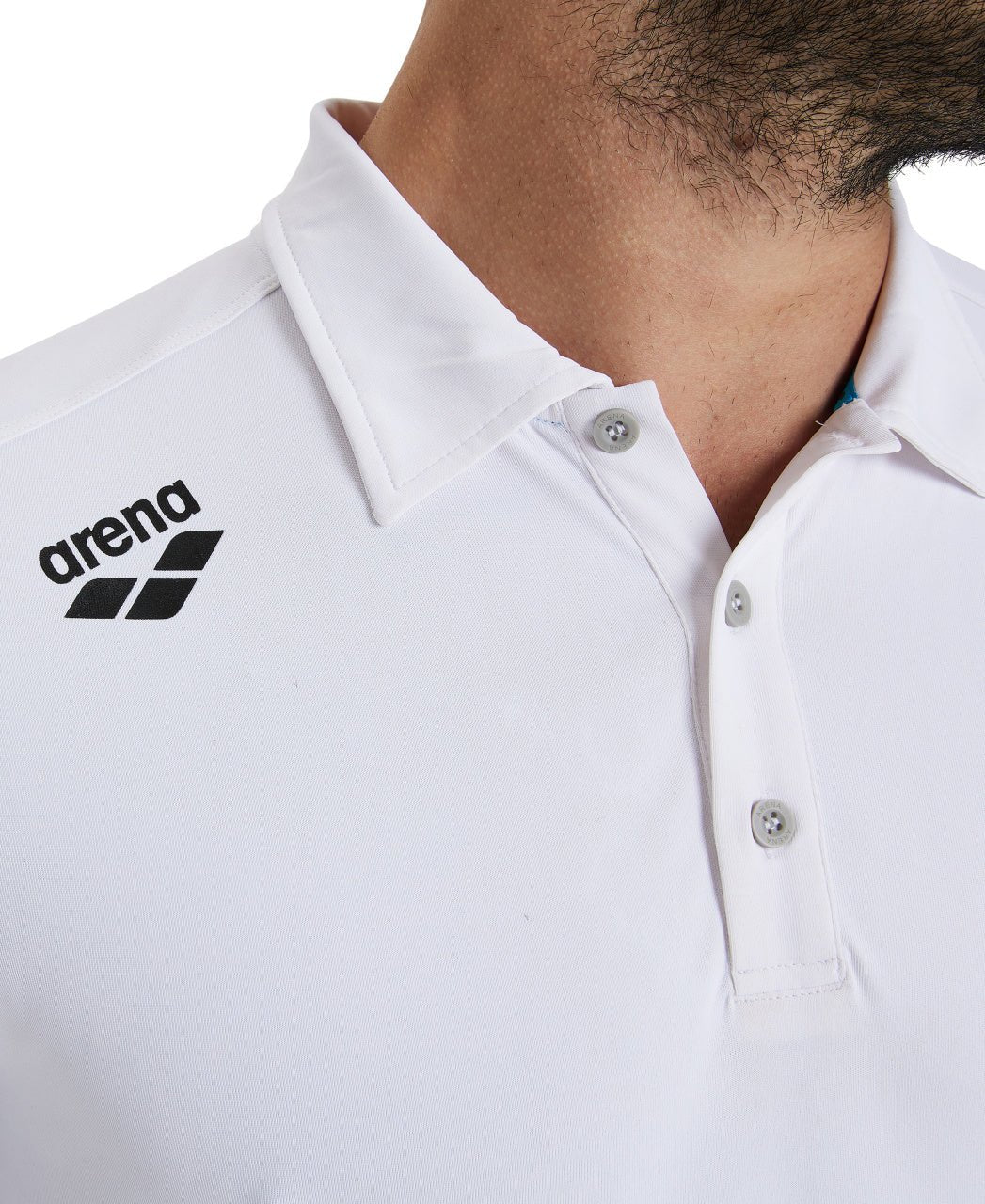 Team Poloshirt Solid paita, valkoinenArena