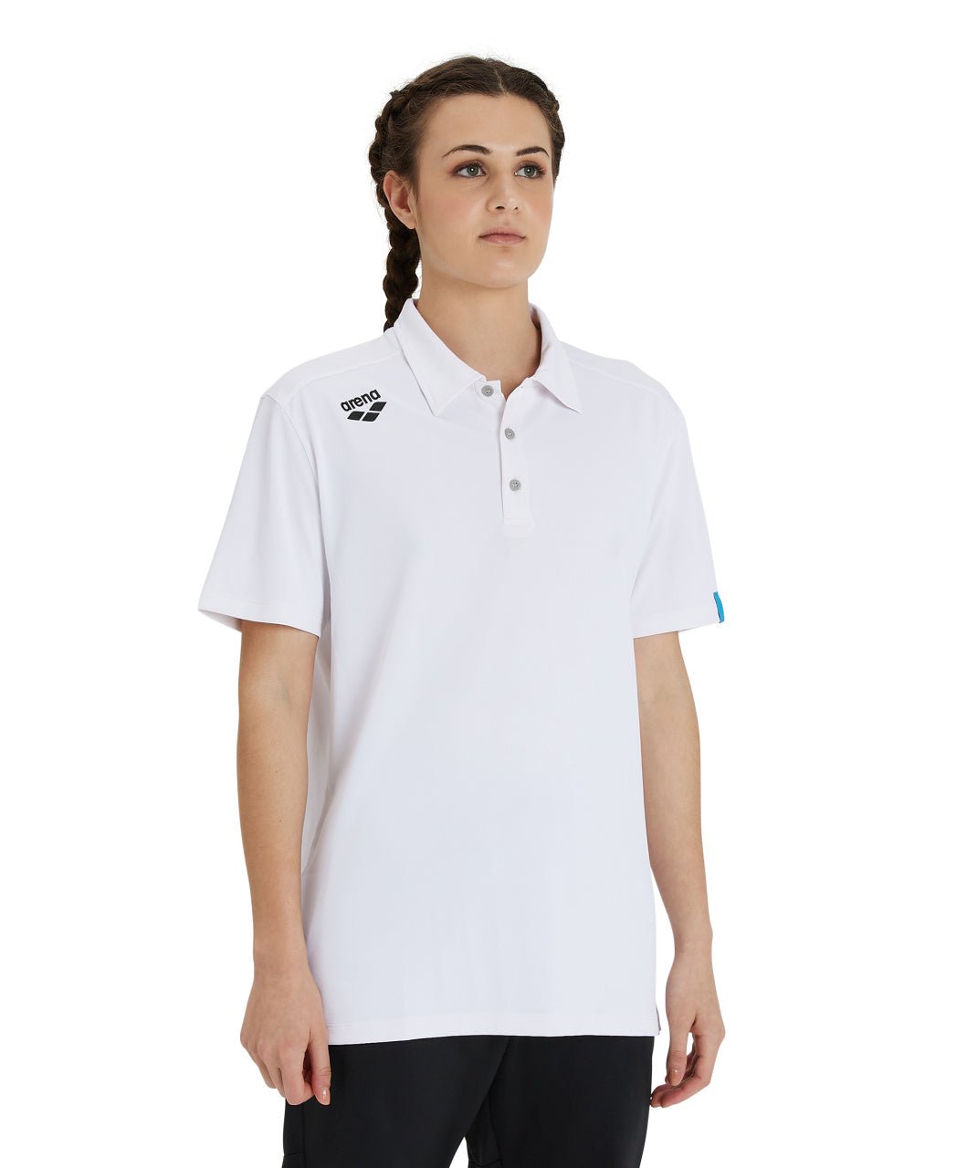 Team Poloshirt Solid paita, valkoinenArena