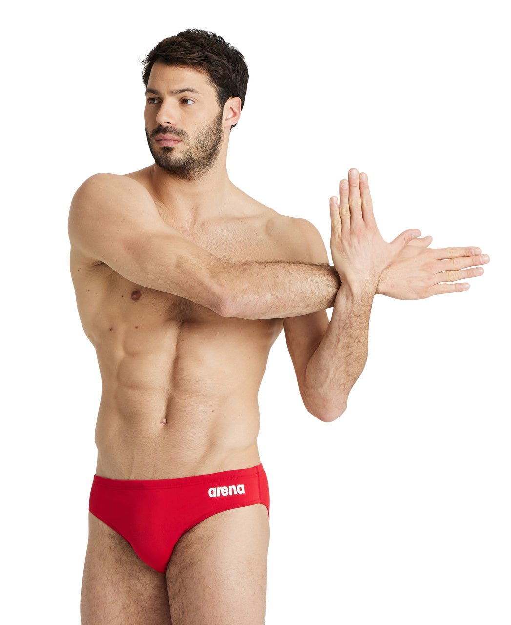 Team Swim Briefs Solid miesten uimahousut, punainen - Arena