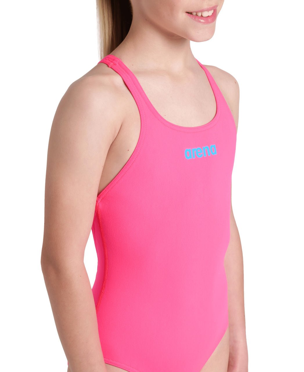 Team Swim Pro Solid tyttöjen uimapuku, pinkki - sininen - Arena