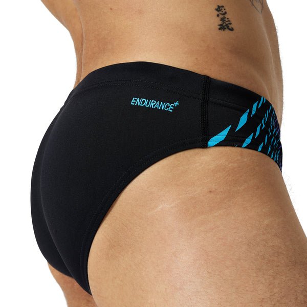 Tech Panel 7cm Brief miesten uimahousut, musta - sininen - Speedo