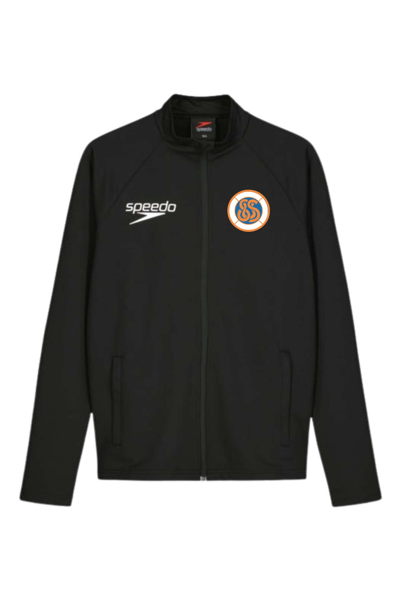 Nuorten Technical Sweat Jacket, musta - Savonlinnan uimaseura