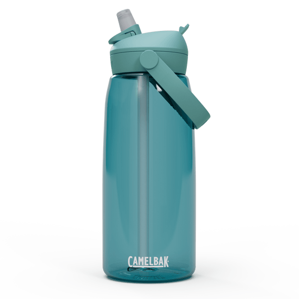 Botella De Agua Camelbak De Acero Inoxidable Thrive Flip Straw Con Tapa Rosca 946 Ml