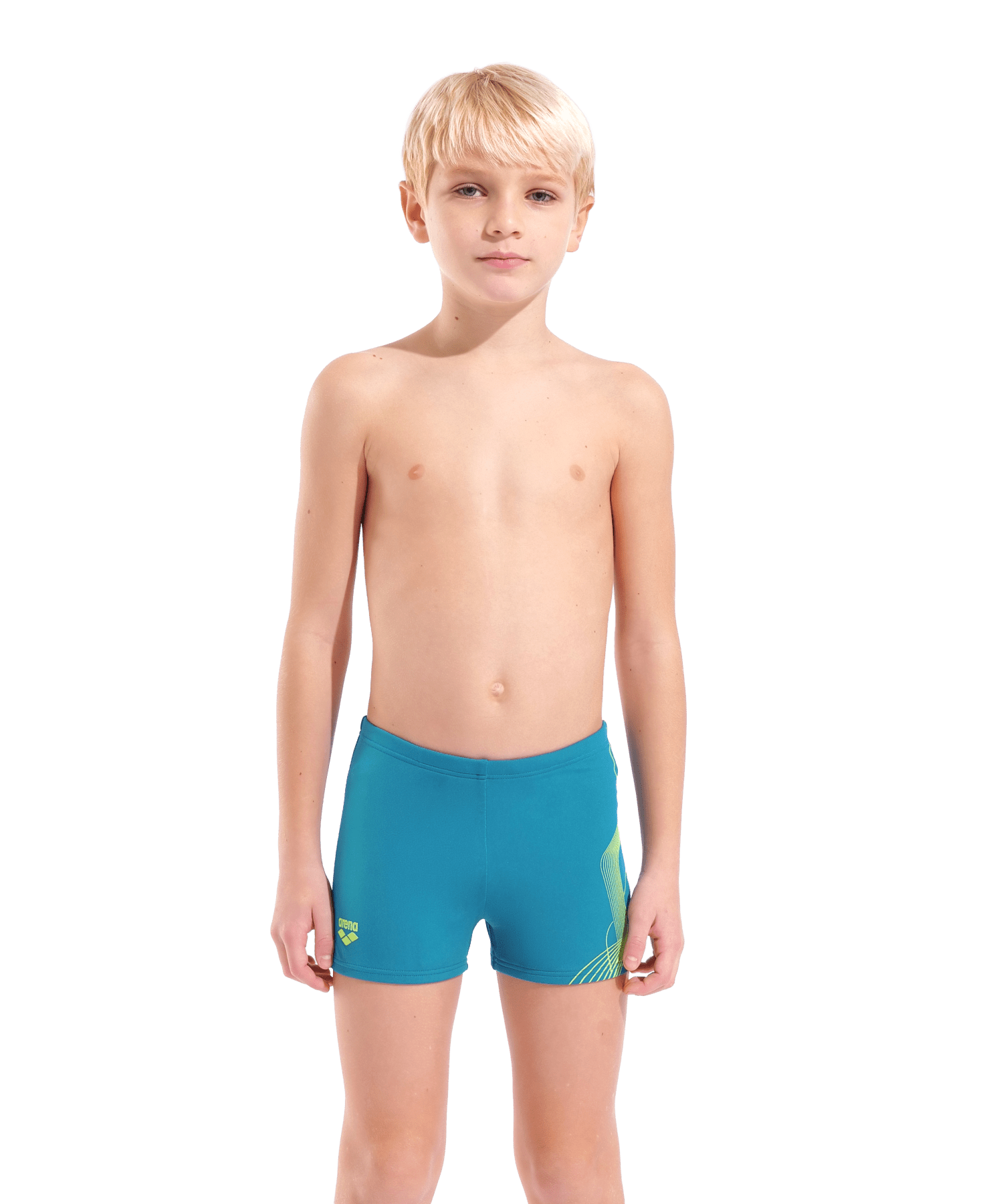 Vibe Swim Short poikien uimahousut, sininen-limeArena