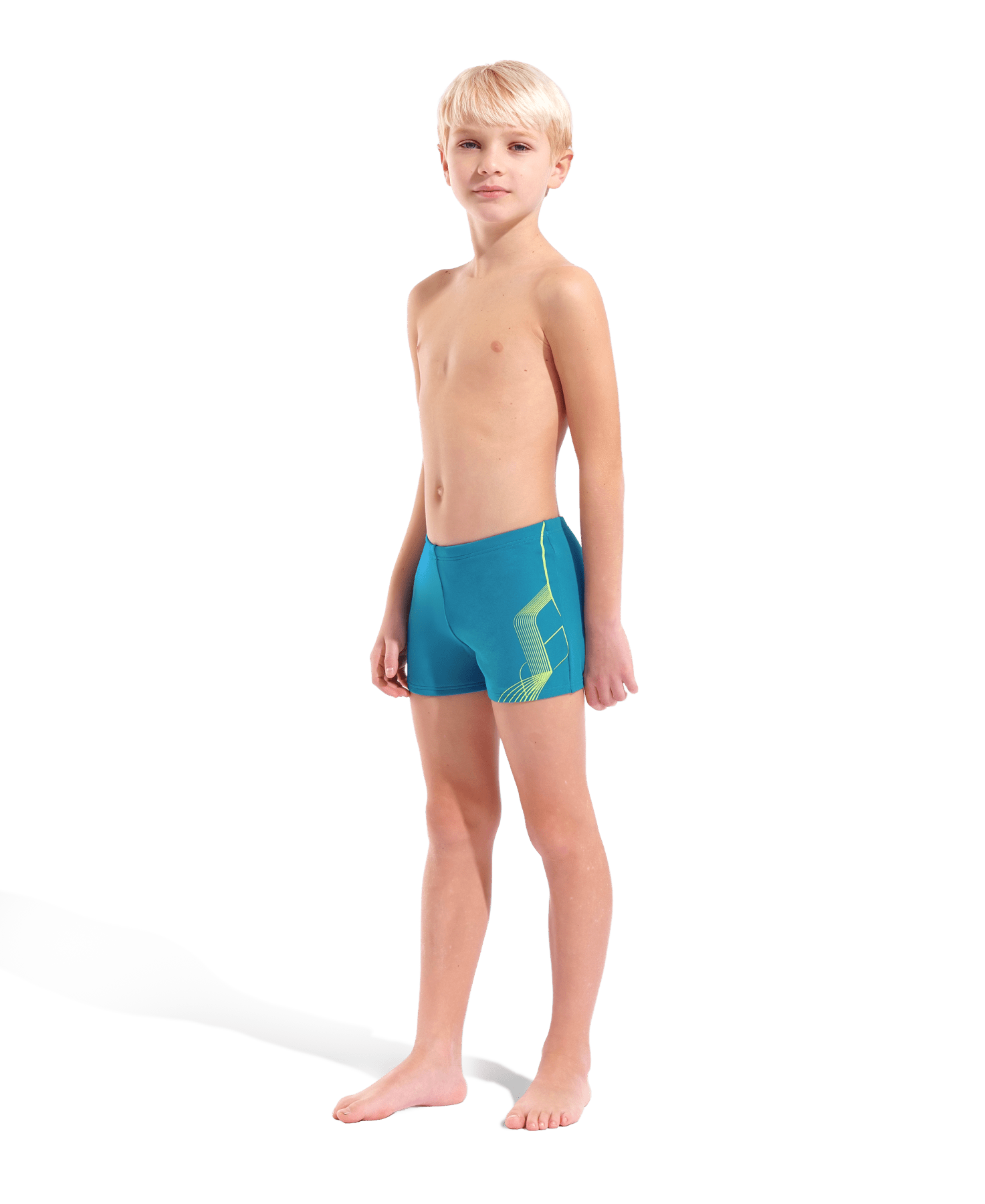 Vibe Swim Short poikien uimahousut, sininen-limeArena