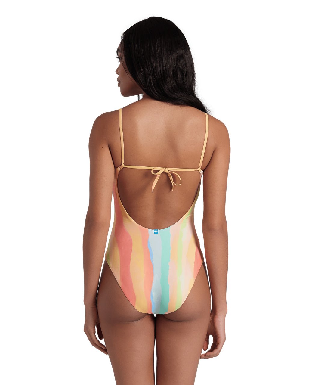 Water Print Swimsuit Multistripes naisten uimapukuArena