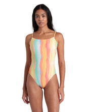 Water Print Swimsuit Multistripes naisten uimapukuArena