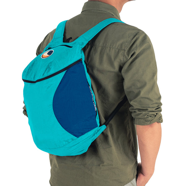 Mini Backpack, turquoise-royal blue