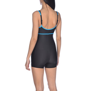 Venus swimsuit with sleeves, black