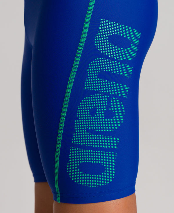Logo Jr Jammer boys swim trunks, blue
