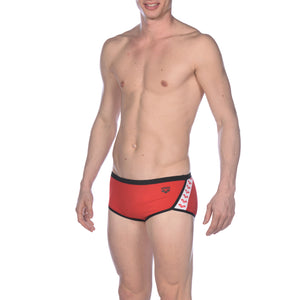 Team Stripe boxer men's swimwear, red