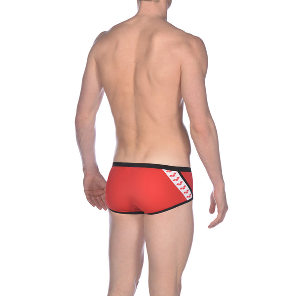 Team Stripe boxer men's swimwear, red