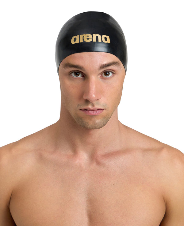 Moulded Pro II swimming cap, gold-black