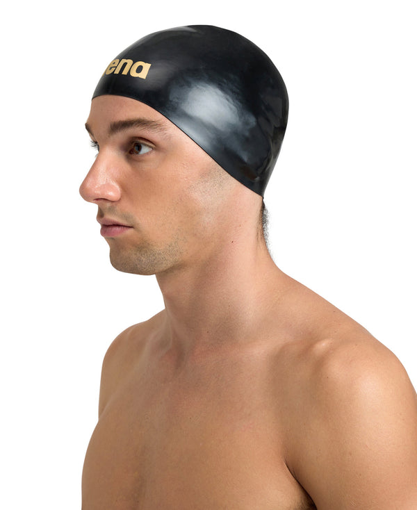 Moulded Pro II swimming cap, gold-black